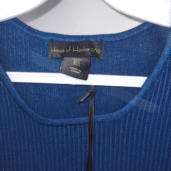 House of Harlow 1960 Crewneck Ribbed Knit Crop Top - Picture 4 of 8